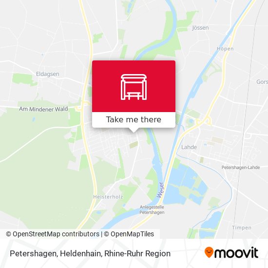 Petershagen, Heldenhain map