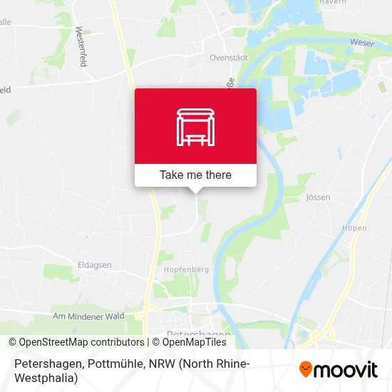 Petershagen, Pottmühle map
