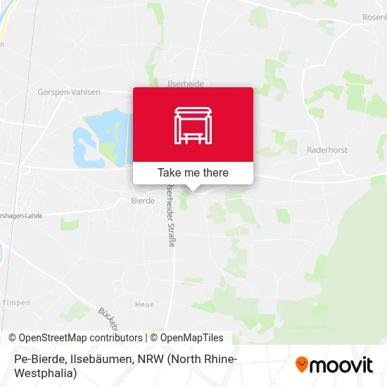 Pe-Bierde, Ilsebäumen map