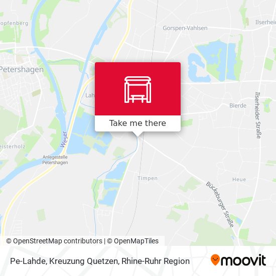 Pe-Lahde, Kreuzung Quetzen map