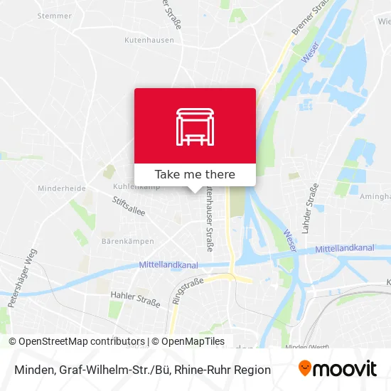 Minden, Graf-Wilhelm-Str./Bü map