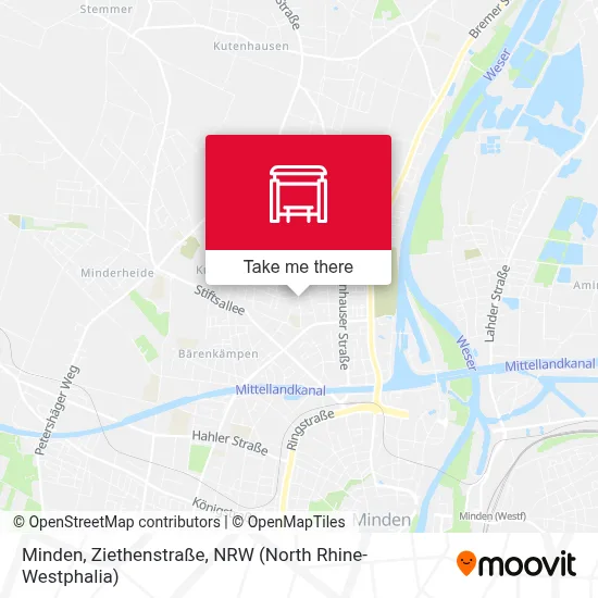 Minden, Ziethenstraße map
