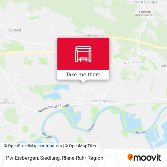 Карта Pw-Eisbergen, Siedlung