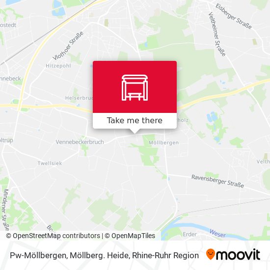 Карта Pw-Möllbergen, Möllberg. Heide