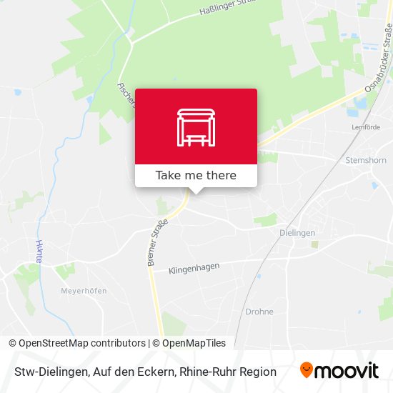 Stw-Dielingen, Auf den Eckern map