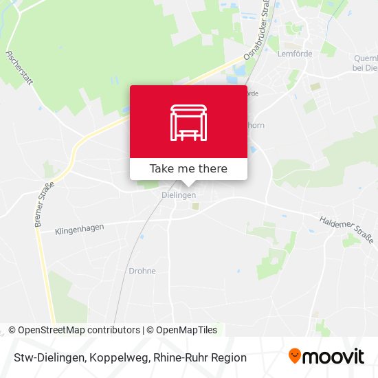 Stw-Dielingen, Koppelweg map