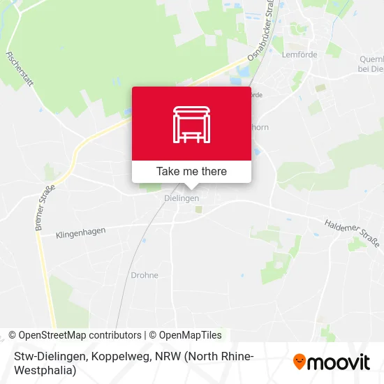 Stw-Dielingen, Koppelweg map