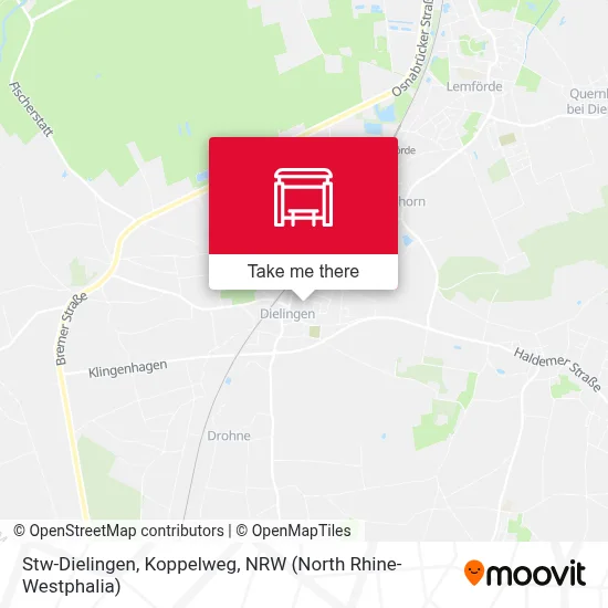 Stw-Dielingen, Koppelweg map