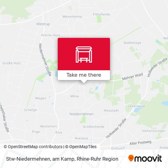Stw-Niedermehnen, am Kamp map