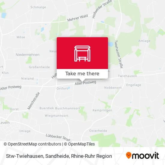 Карта Stw-Twiehausen, Sandheide