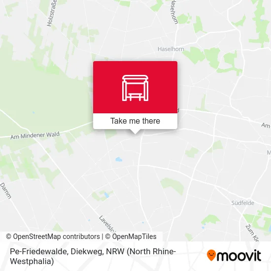 Pe-Friedewalde, Diekweg map