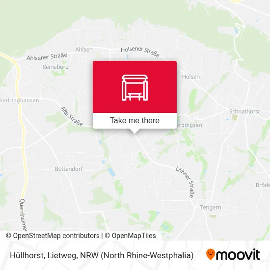 Hüllhorst, Lietweg map