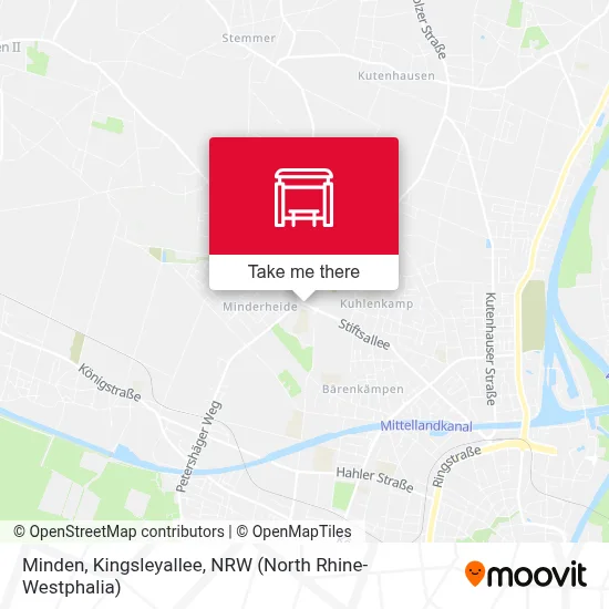 Minden, Kingsleyallee map