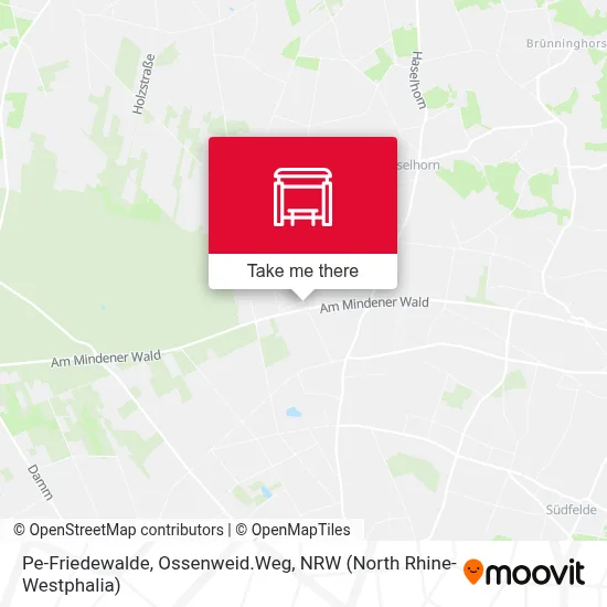 Pe-Friedewalde, Ossenweid.Weg map