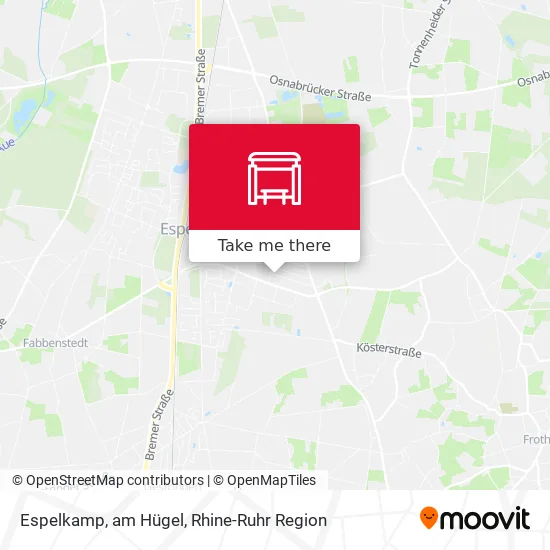 Карта Espelkamp, am Hügel