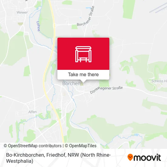 Bo-Kirchborchen, Friedhof map