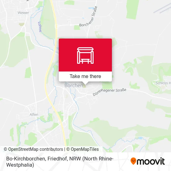 Bo-Kirchborchen, Friedhof map