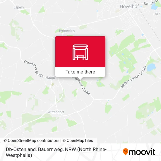 Db-Ostenland, Bauernweg map