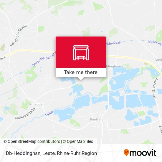 Карта Db-Heddinghsn, Leste