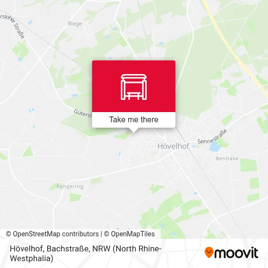 Hövelhof, Bachstraße map