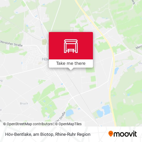 Höv-Bentlake, am Biotop map