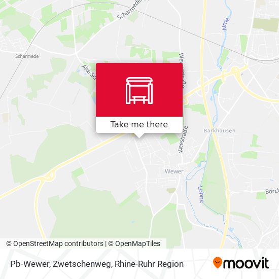 Pb-Wewer, Zwetschenweg map