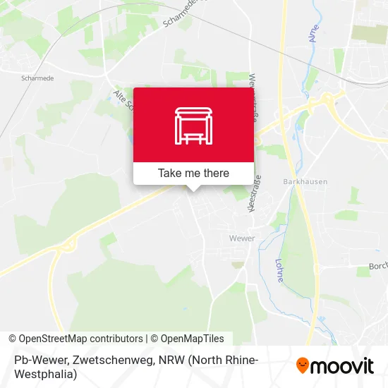 Pb-Wewer, Zwetschenweg map