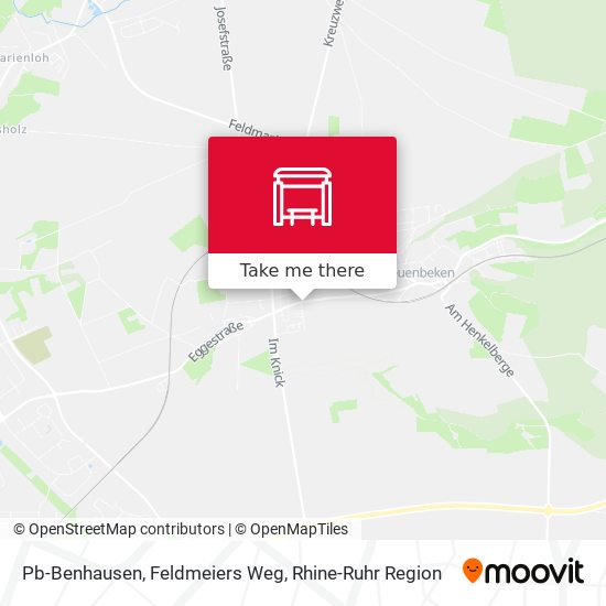 Pb-Benhausen, Feldmeiers Weg map
