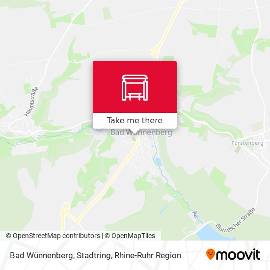 Bad Wünnenberg, Stadtring map