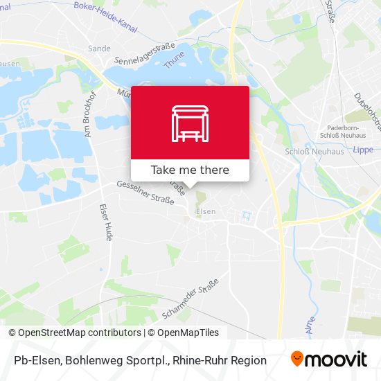 Pb-Elsen, Bohlenweg Sportpl. map