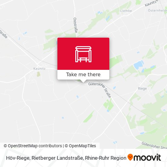 Höv-Riege, Rietberger Landstraße map