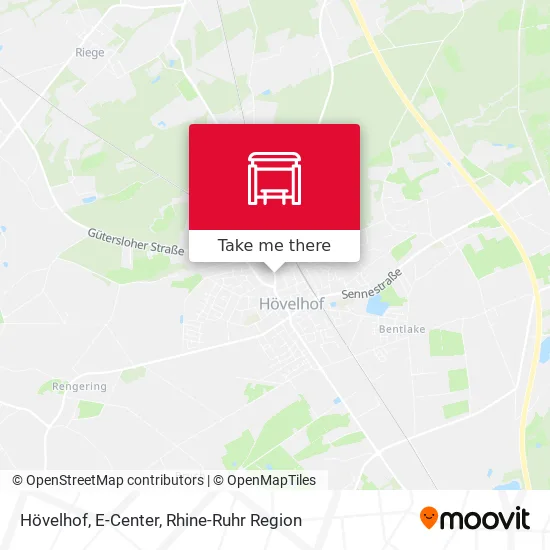 Карта Hövelhof, E-Center