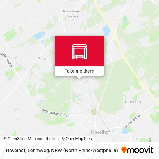 Hövelhof, Lehmweg map