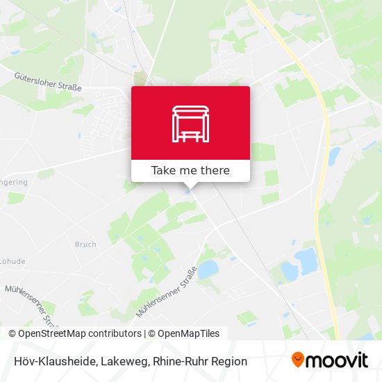 Höv-Klausheide, Lakeweg map