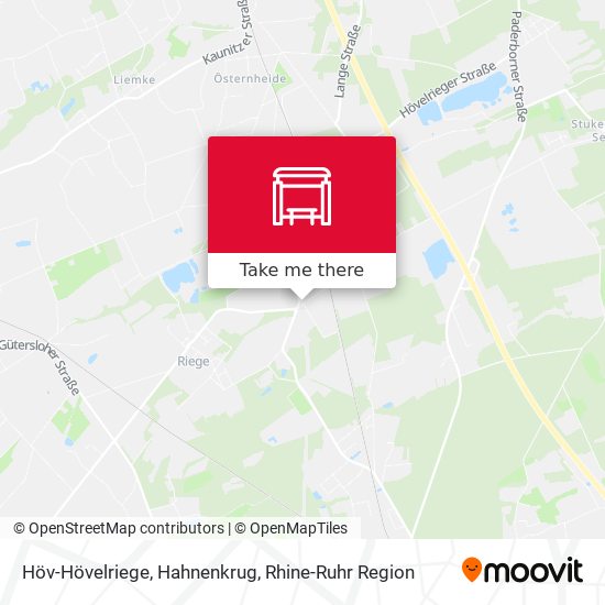 Höv-Hövelriege, Hahnenkrug map