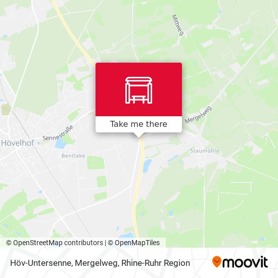 Höv-Untersenne, Mergelweg map