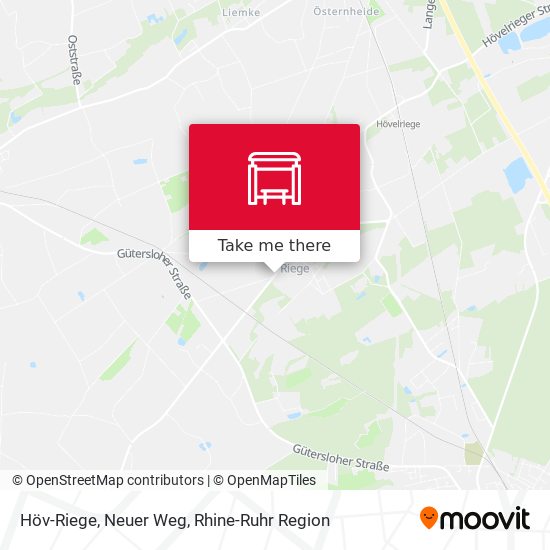 Höv-Riege, Neuer Weg map