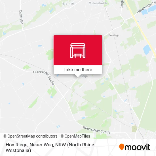 Höv-Riege, Neuer Weg map