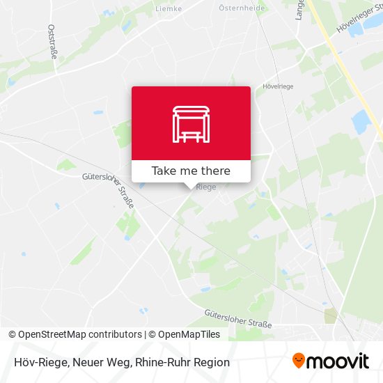 Höv-Riege, Neuer Weg map
