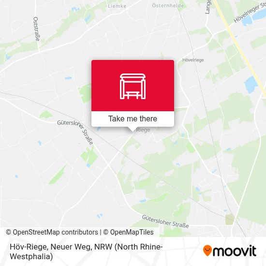 Höv-Riege, Neuer Weg map