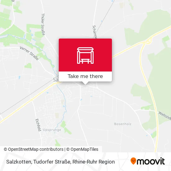 Карта Salzkotten, Tudorfer Straße