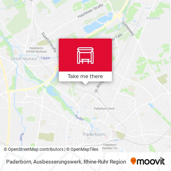Карта Paderborn, Ausbesserungswerk