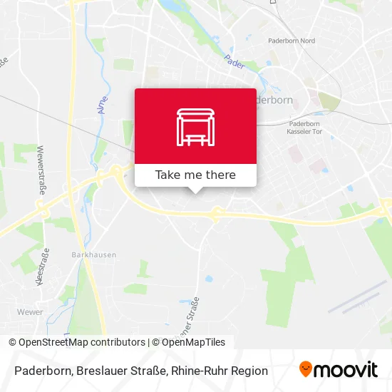 Карта Paderborn, Breslauer Straße
