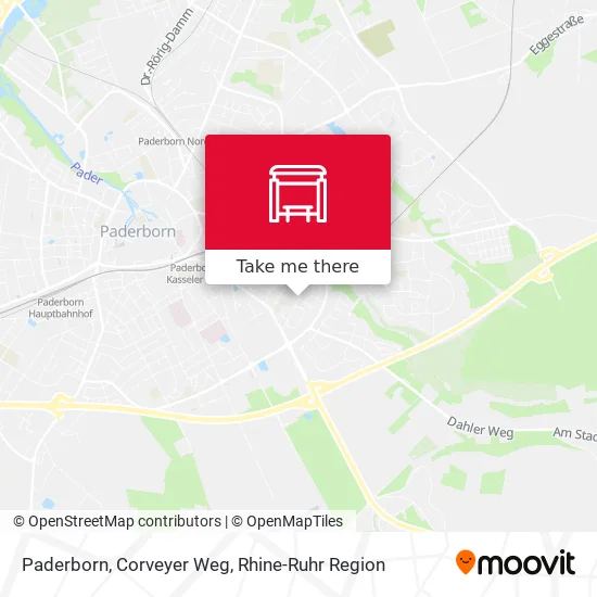 Карта Paderborn, Corveyer Weg