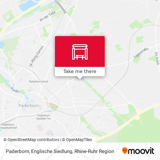 Карта Paderborn, Englische Siedlung