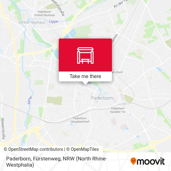 Paderborn, Fürstenweg map
