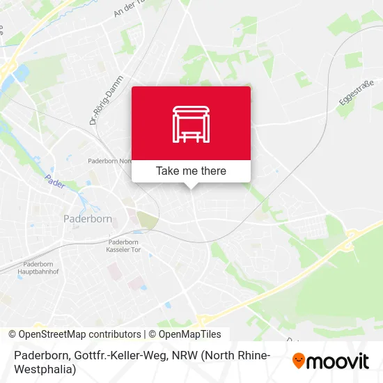 Paderborn, Gottfr.-Keller-Weg map