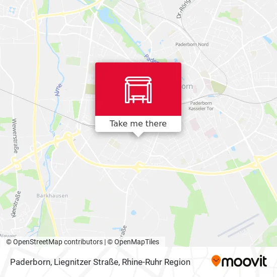 Карта Paderborn, Liegnitzer Straße