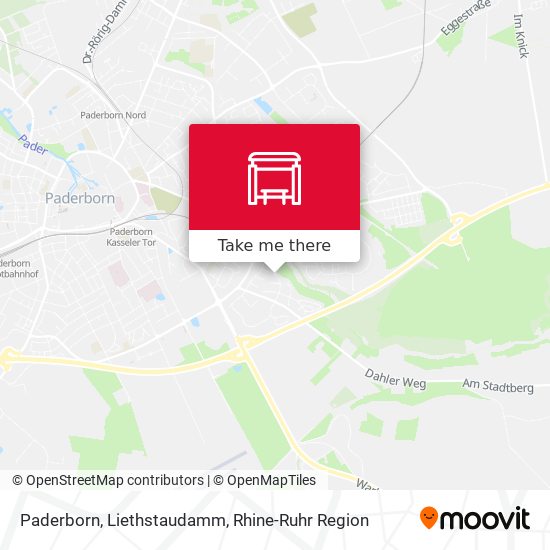 Paderborn, Liethstaudamm map