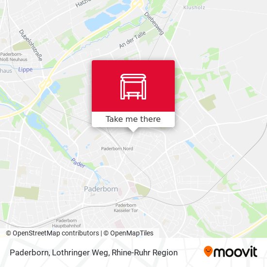 Paderborn, Lothringer Weg map